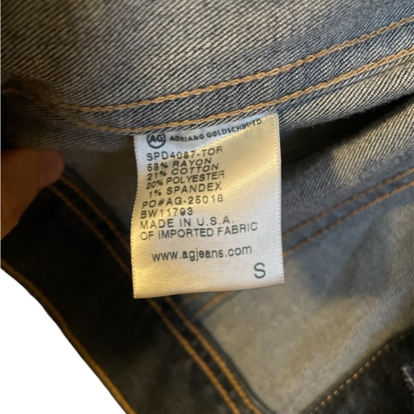 AG Adriano Goldschmied Jean Jacket size small mid wash - Picture 4 of 7